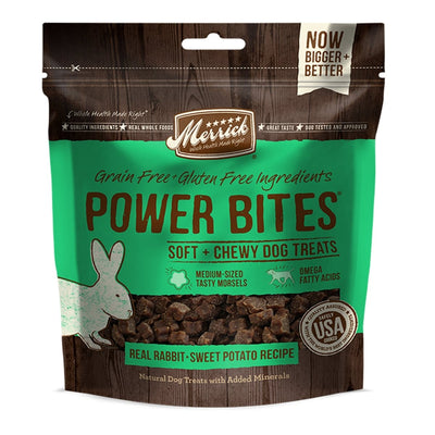 Merrick Power Bites Real Rabbit And Sweet Potato Recipe 6 oz6 ct