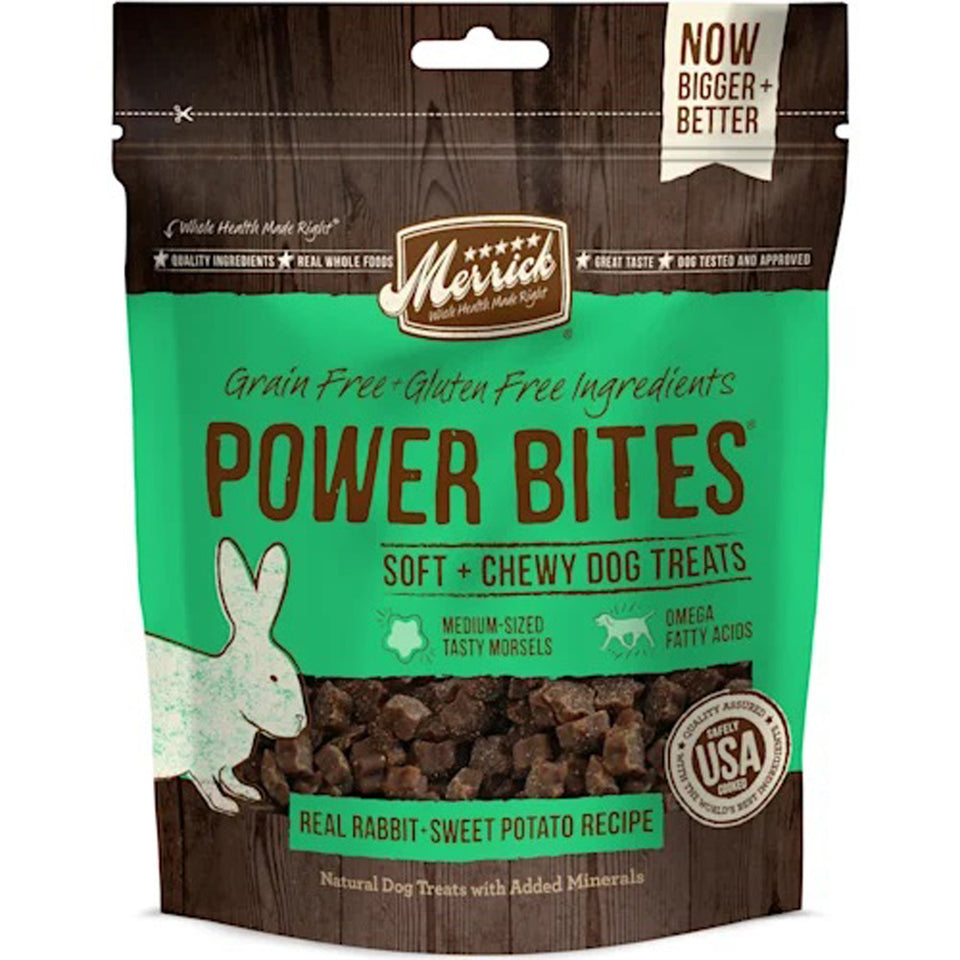Merrick Dog Power Bites Rabbit Dog Treats 6 oz. 6 ct