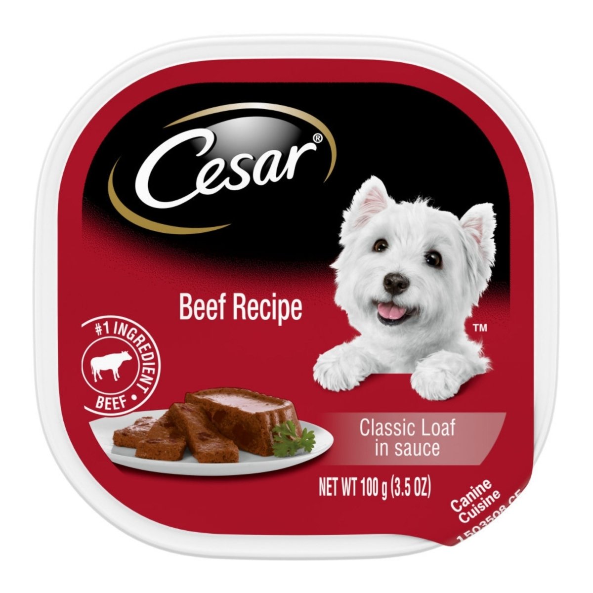 Cesar Classic Loaf in Sauce Adult Wet Dog Food Beef 3.5oz 24pk - Pets Perfect