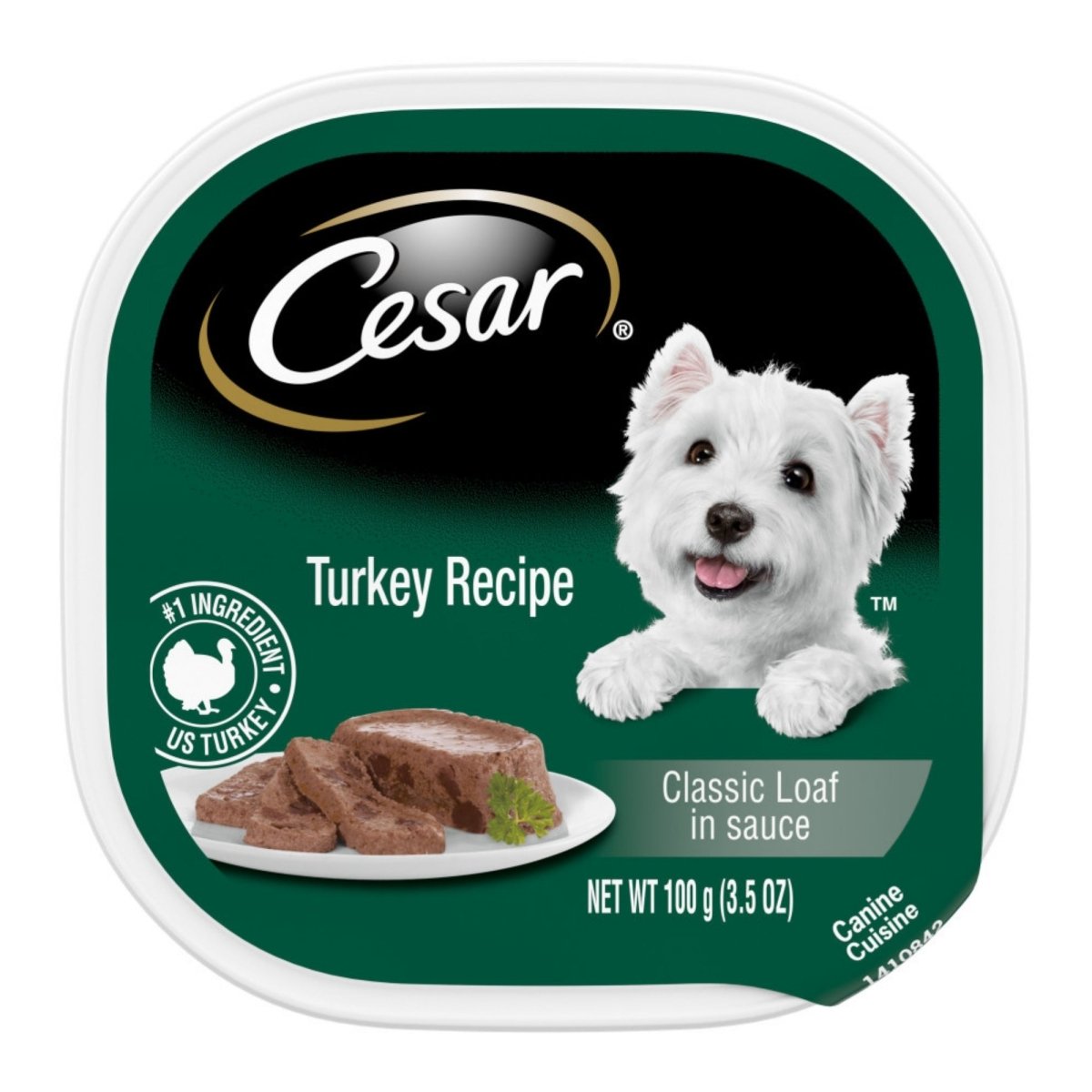 Cesar Classic Loaf in Sauce Adult Wet Dog Food Turkey 3.5oz 24pk - Pets Perfect