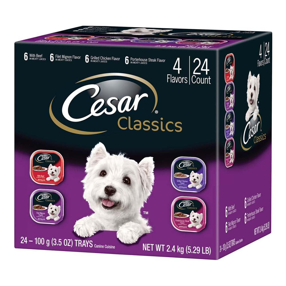 Cesar Classic Loaf in Sauce Adult Wet Dog Food Variety (Beef