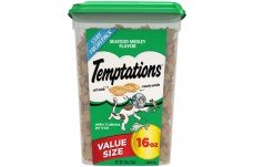 Temptations Classics Crunchy & Soft Adult Cat Treats Seafood Medley 1ea/16 oz - Pets Perfect