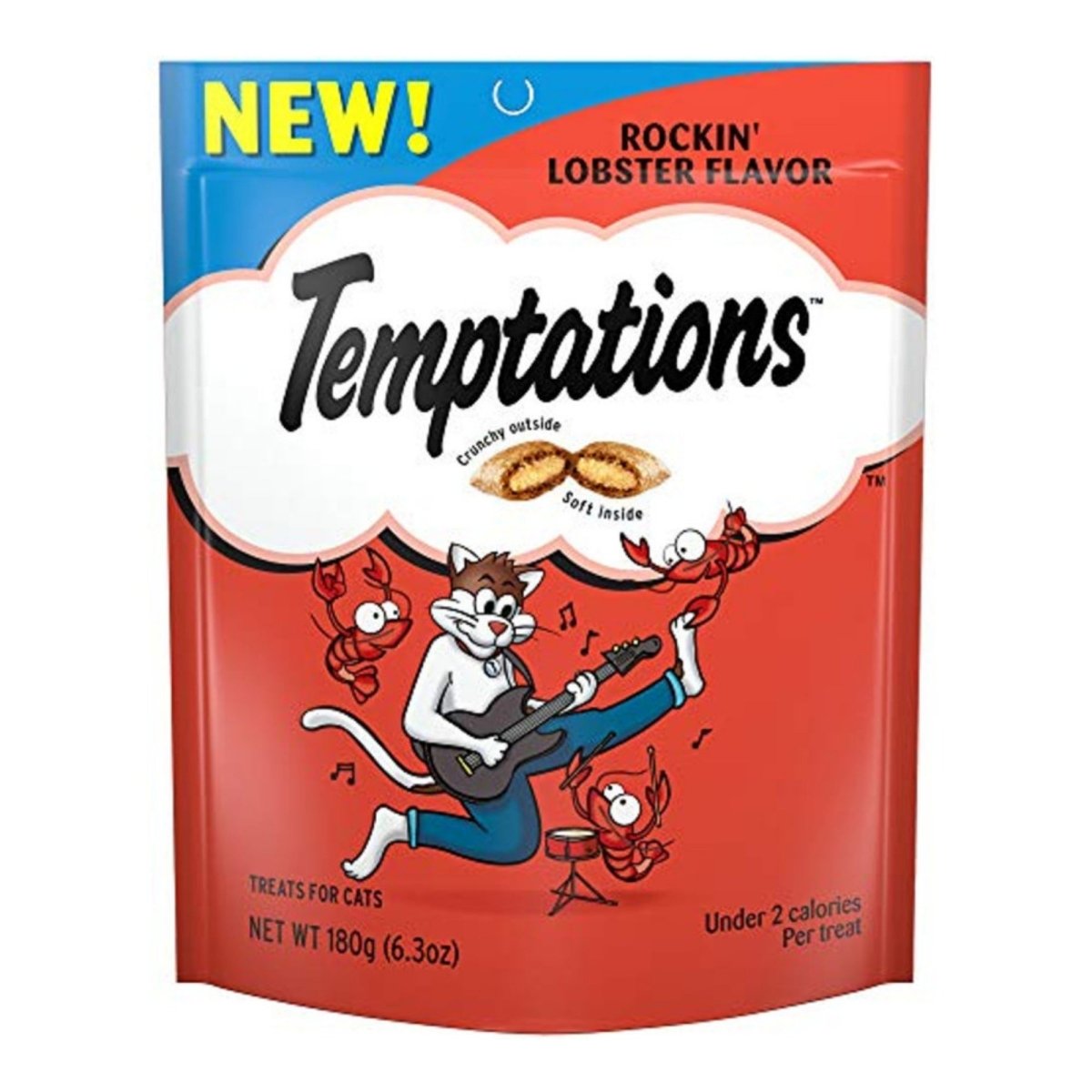 Temptations Classics Crunchy & Soft Adult Cat Treats Rockin' Lobster, 1ea/3oz. - Pets Perfect