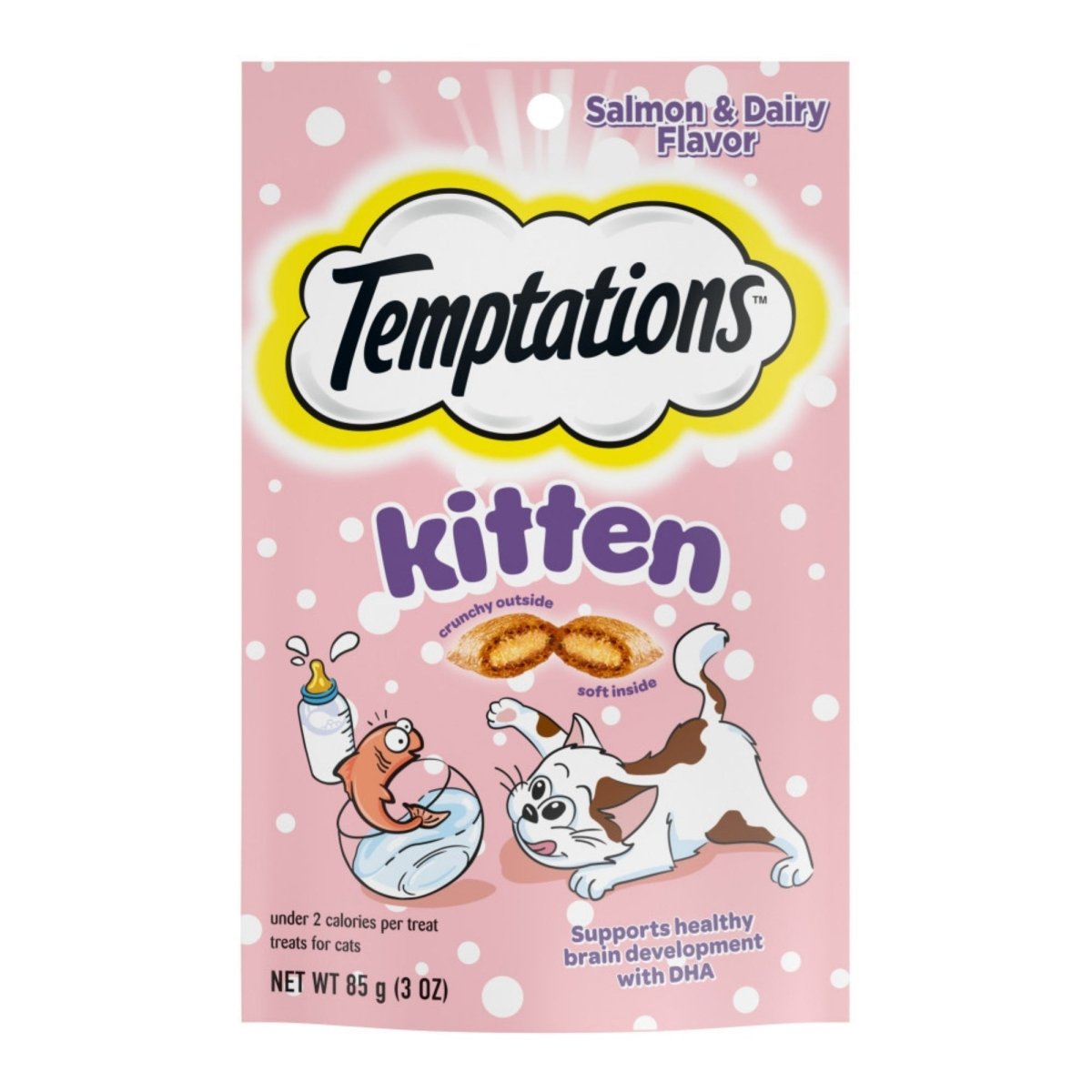 Temptations Kitten Cat Treat Salmon & Dairy 1ea/3oz. - Pets Perfect