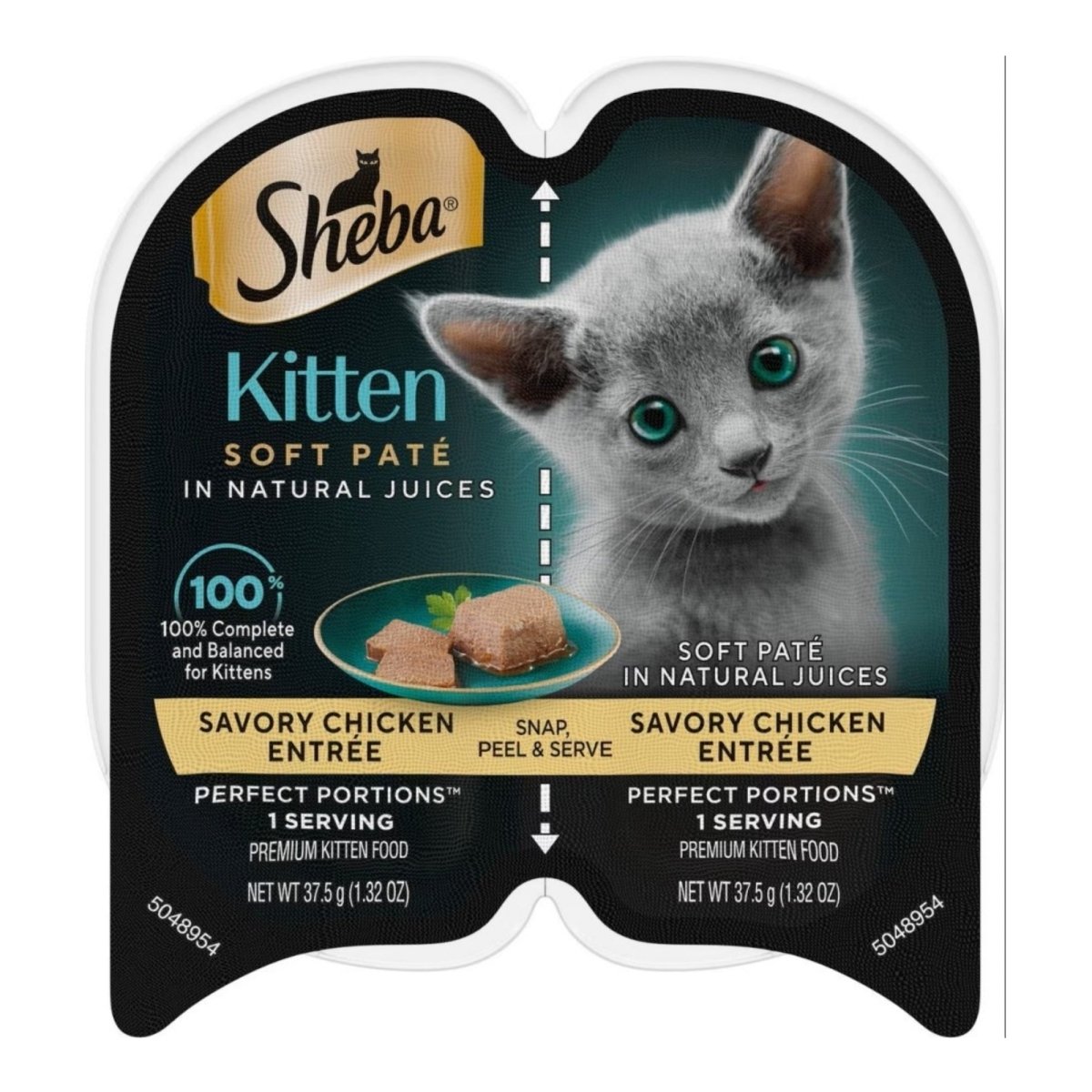 Sheba Perfect Portions Soft Pate Wet Kitten Food Savory Chicken 2.65oz - Pets Perfect