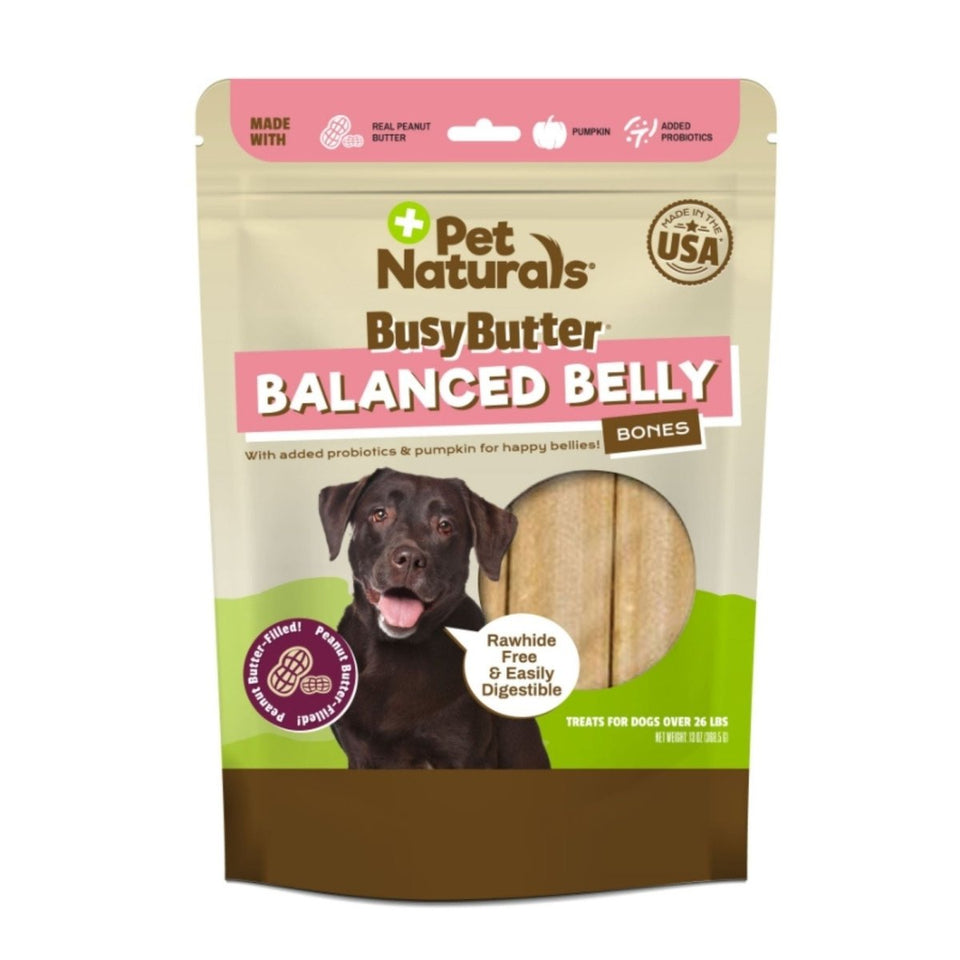 Pet Naturals Dog Busy Butter Balanced Belly Bones Large - Pets Perfect