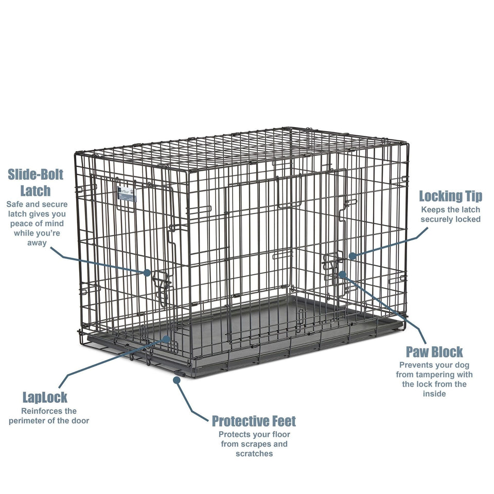 MidWest Homes for Pets Contour Double Door Dog Crate 1ea/36in.