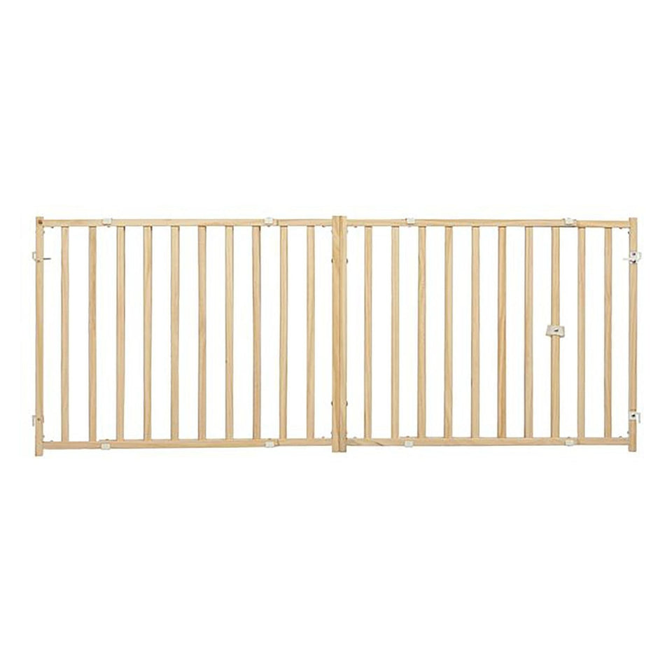 MidWest Homes for Pets Expandable Wood Gate 1ea/50-94in X 24in.