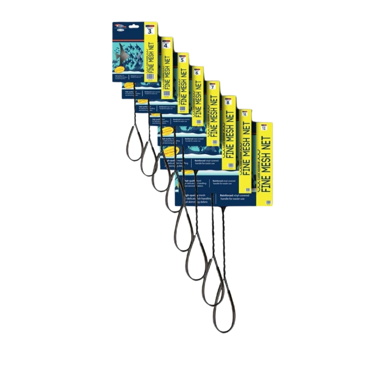 Weco Products Classic Fine Mesh Net Standard Handle, Black, 1ea/5 in