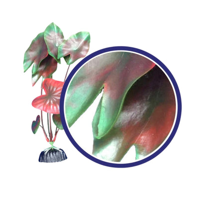 Weco Products Freshwater Series Tiger Lotus Aquarium Plant Red, 1ea/12 in