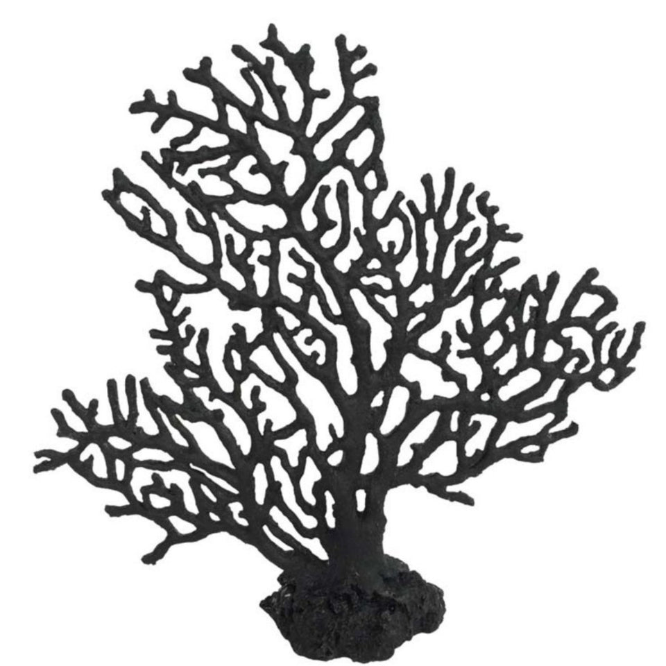 Weco Products South Pacific Coral Sea Fan Ornament Black, Medium