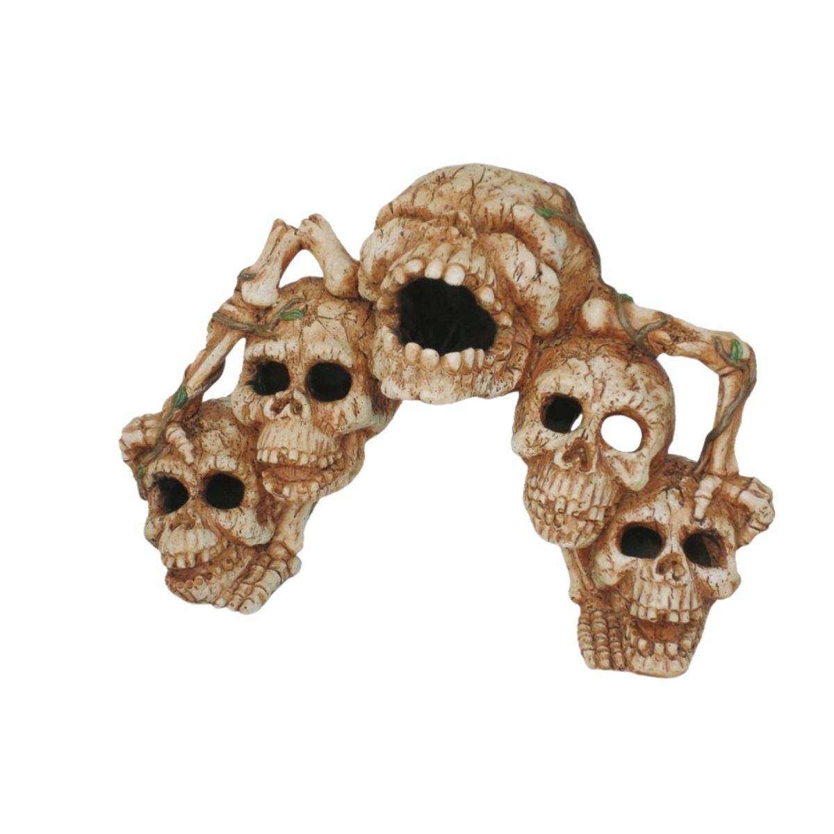 Weco Products Wecorama Catacombs Skull Bridge Aquarium Ornament Brown, 1ea - Pets Perfect