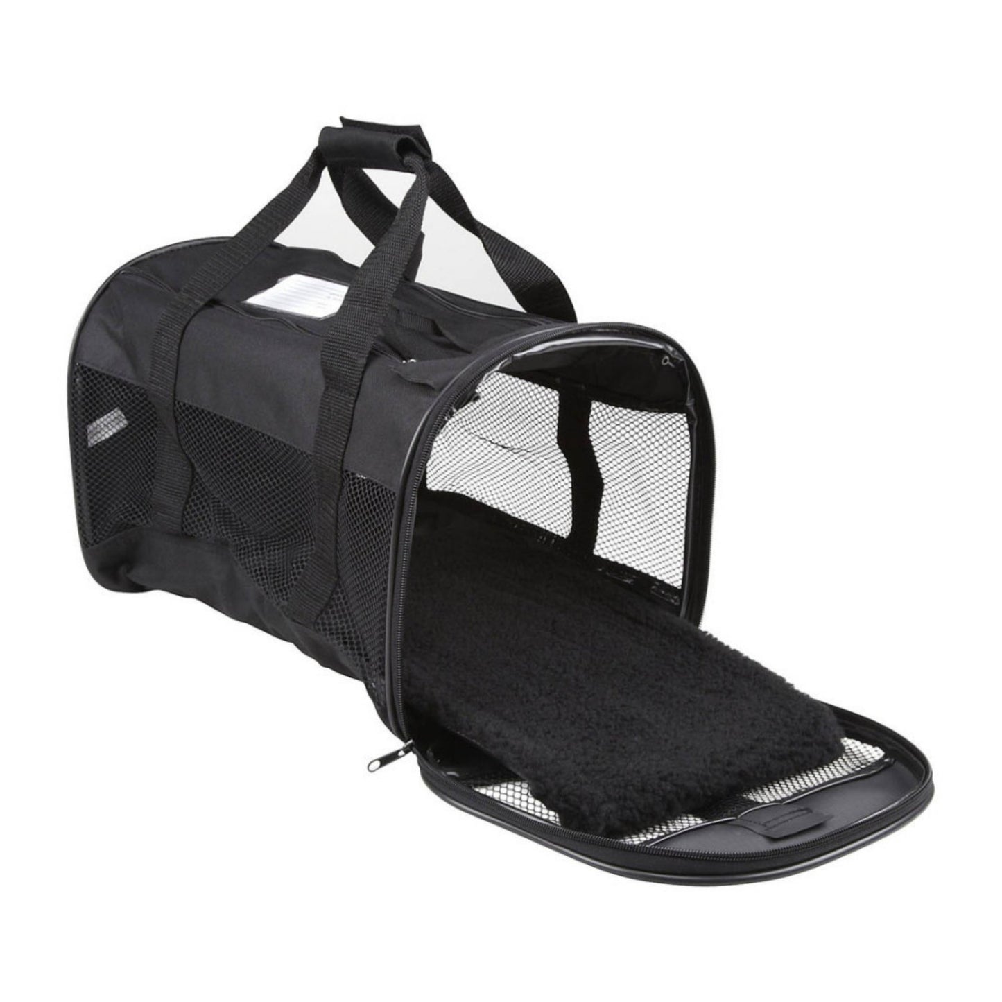 Petmate Plush Soft-Sided Dog Kennel Cab, Black Large, view 3