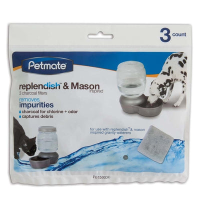 Petmate Replendish Charcoal Filter Tray, Grey 3 ct - Pets Perfect