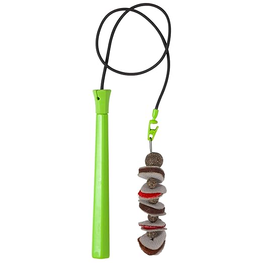 Jackson Galaxy Ground Prey Wand with Compressed Catnip Green