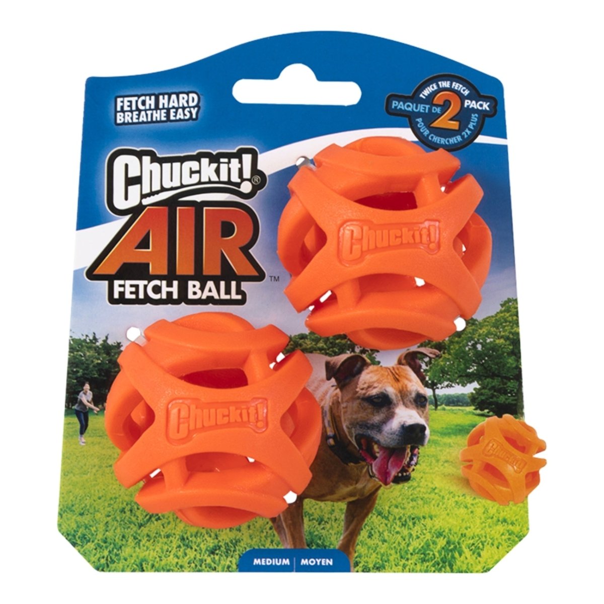 Chuckit Dog Air Fetch Ball Medium - 2 Pack - Pets Perfect