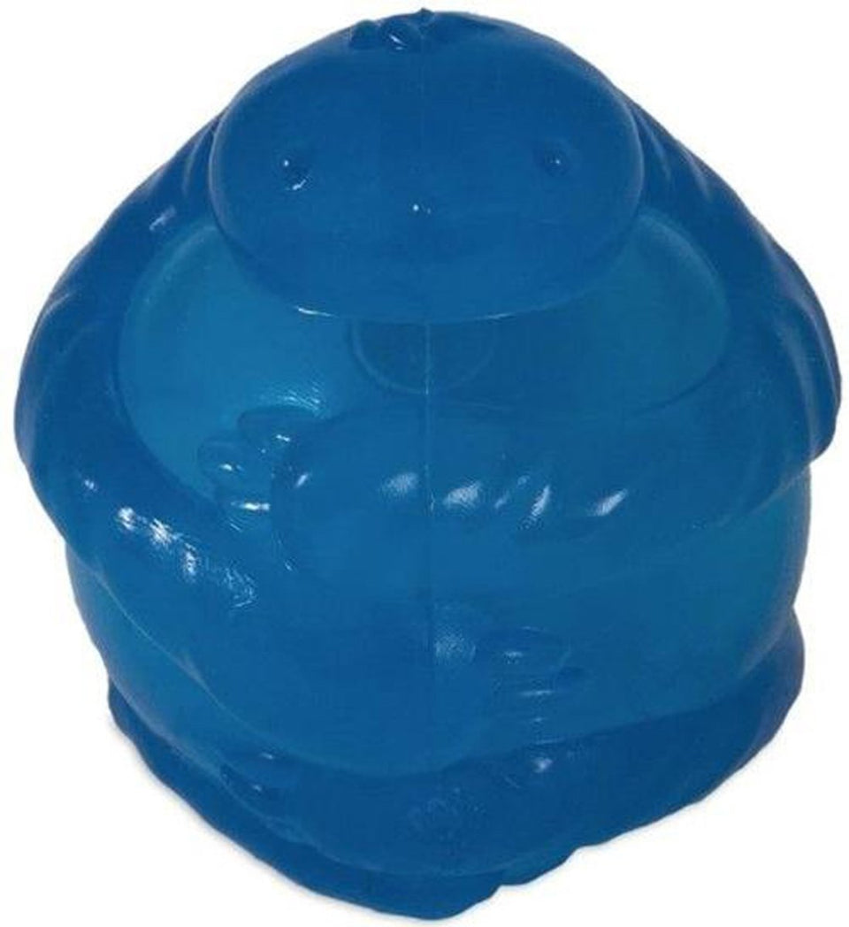 JW Pet iSqueak Sloth Ball Dog Toy Blue Small