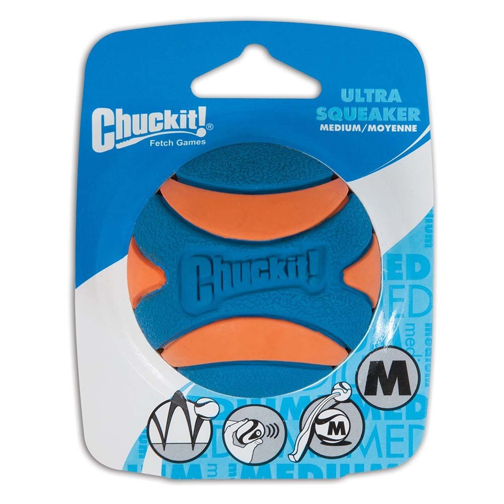 Chuckit! Ultra Squeaker Ball Dog Toy 1ea/MD - Pets Perfect