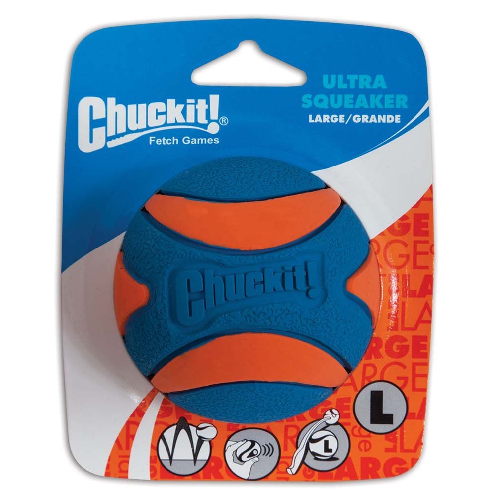 Chuckit! Ultra Squeaker Ball Dog Toy 1ea/LG - Pets Perfect
