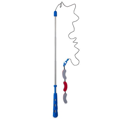 JW Pet Telescopic Felt Crawler Wand Cat Toy 1ea/One Size - Pets Perfect