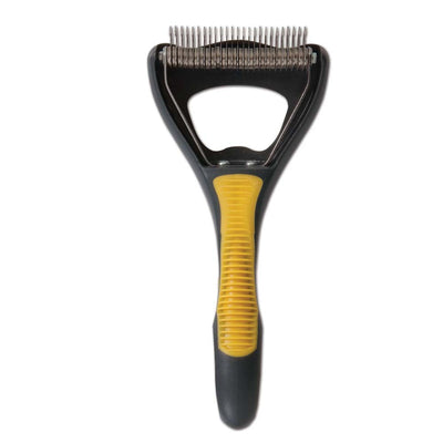 JW Pet Dog Deshedding Tool, Grey, Yellow