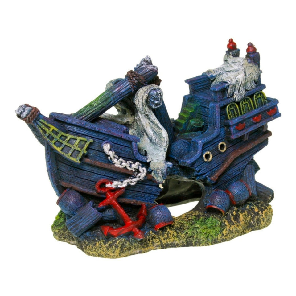 Blue Ribbon Pet Products Sunken Shipwreck Ornament