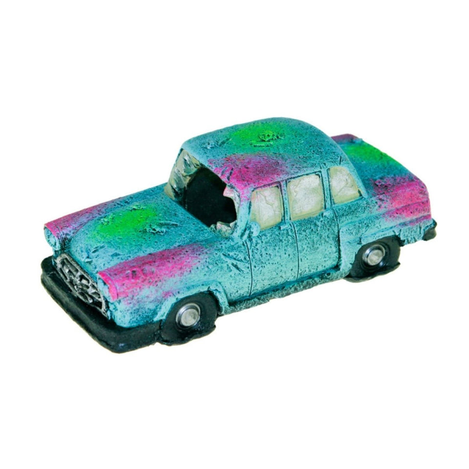 Blue Ribbon Pet Products Sunken Car Wreck Ornament, Blue