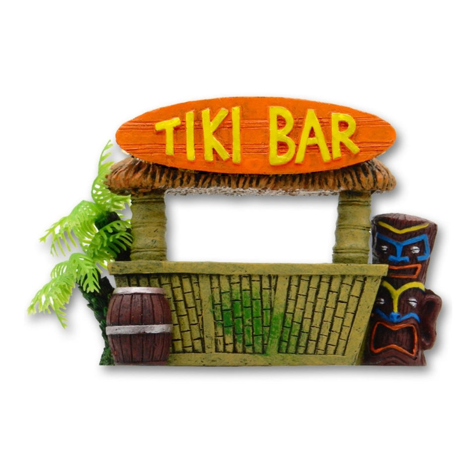 Blue Ribbon Exotic Environments Tiki Bar with Palm Tree Aquarium