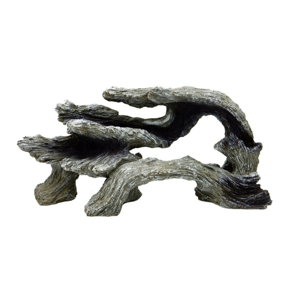 Blue Ribbon Exotic Environments Driftwood Aquarium Ornament, Grey