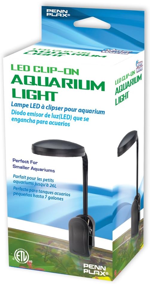 Penn-Plax LED Clip-on Aquarium Light, Black, 5 in (H), 7 in (H)