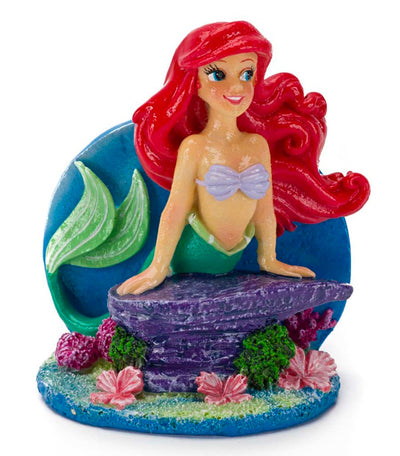 Disney Ariel Stretching on Rock Aquarium Ornament Multi-Color, 3.25 in