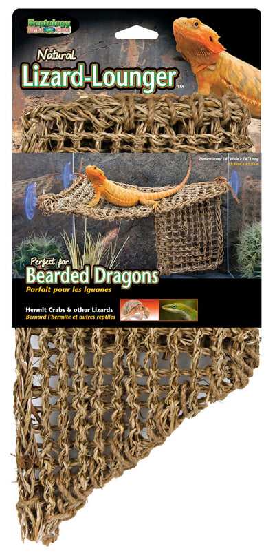 Penn-Plax Natural Lizard Lounger Climbing & Resting Mats Corner Large 17X10in