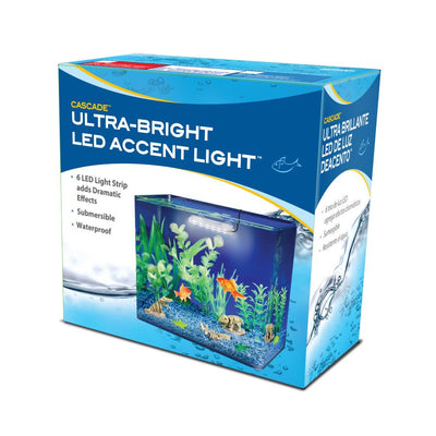 Penn-Plax Cascade Ultra Bright Aquarium LED Accent Light White