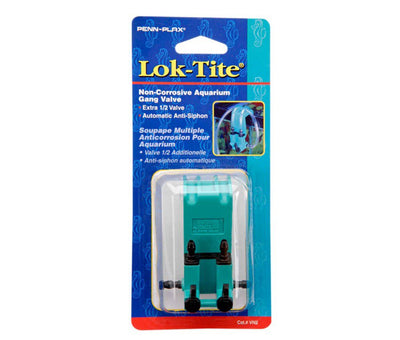 Penn-Plax Plastic Valve for Aquarium Pumps 2-Gang, Green, Black