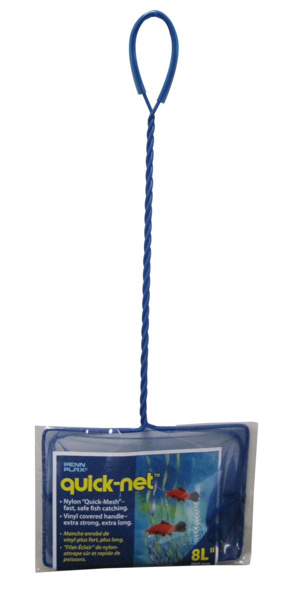Penn - Plax Quick - Net Long Handle Green 1ea/8 in X 6 in - Pets Perfect
