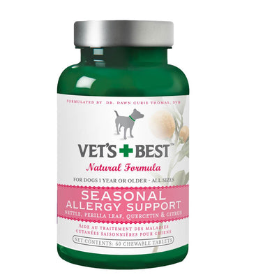 Vet's Best Seasonal Allergy Support Dog Supplement, 60-Count