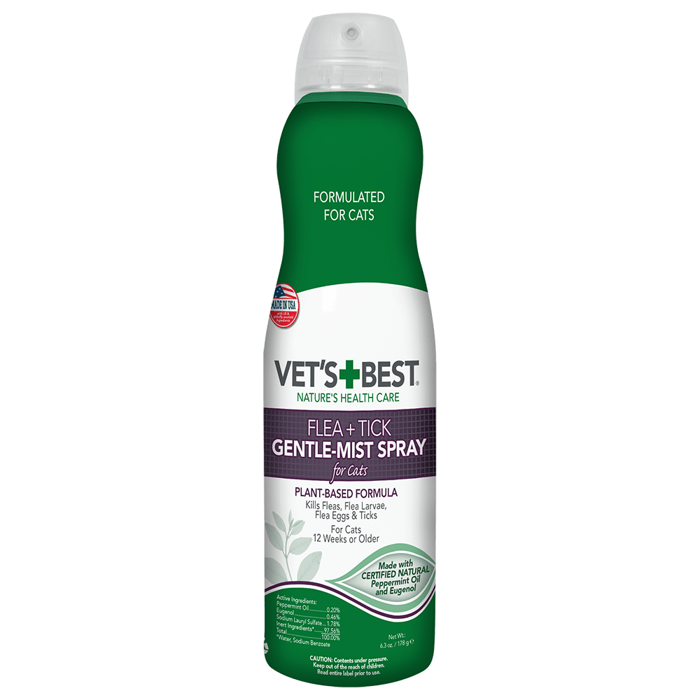 Vet's Best Flea & Tick Cat Gentle Mist Spray 1ea/6.3 oz - Pets Perfect