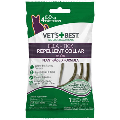 Vet's Best Flea & Tick Repellent Cat Collar for Cats