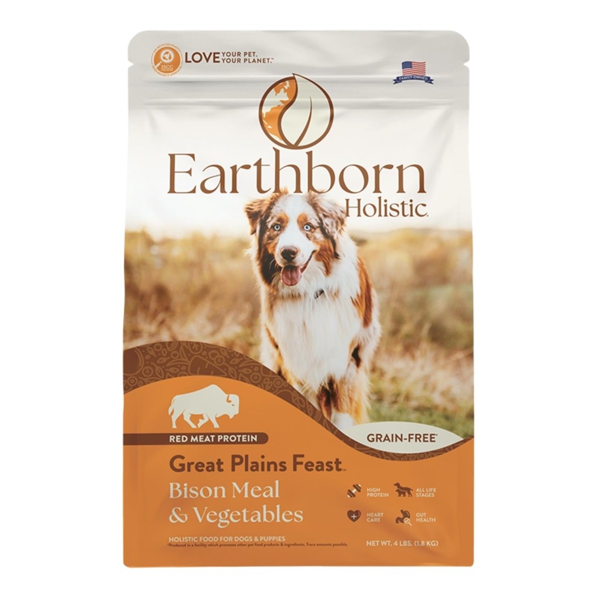 Earthborn Holistic Great Plains Feast Grain - Free Dog Food 4 Lb - Pets Perfect