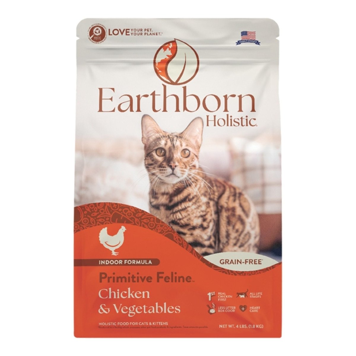 Earthborn Cat Holistic Grain Free Primitive Feline 12.5Lbs - Pets Perfect