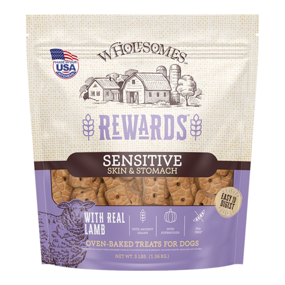 Sportmix Dog Wholesomes Rewards Sensitive Skin & Stomach Lamb 3Lbs