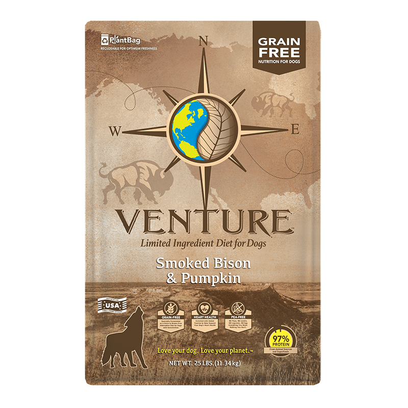 Earthborn Holistic Venture LargeI.D. GF Dry Dog Food Smoked Bison &