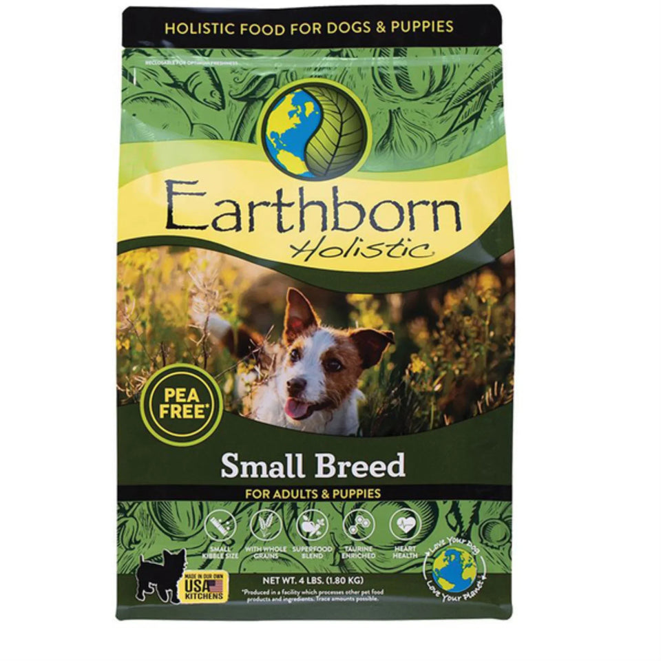 Earthborn Holistic Small Breed Dry Dog Food Turkey Meal & Pacific Whiting 4 lb