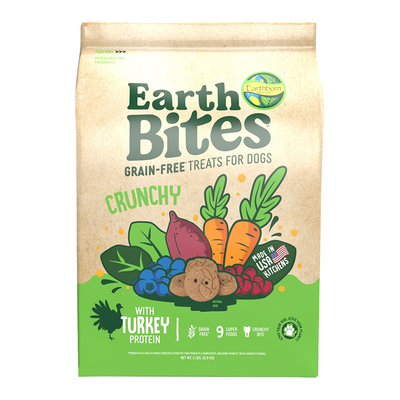 Earthborn Holistic EarthBites Turkey & Pumpkin Crunchy Dog Treats 2 lb