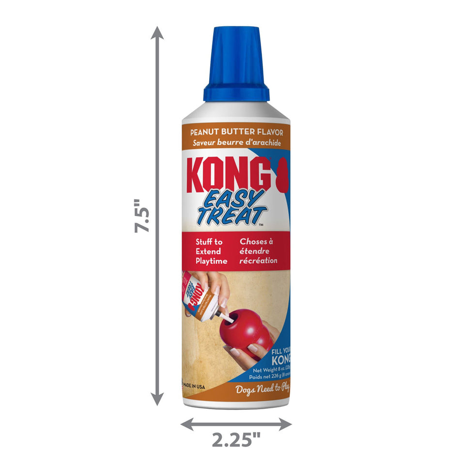 KONG Easy Treat Paste Dog Treat Peanut Butter, 8 oz