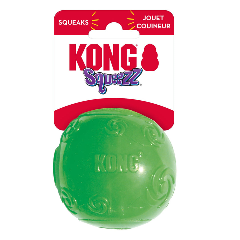 KONG Squeezz Ball Dog Toy Color Assorted Large