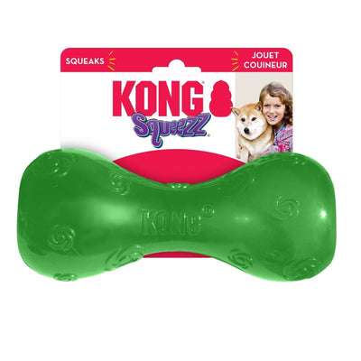 KONG Squeezz Dumbbell Dog Toy Assorted Large
