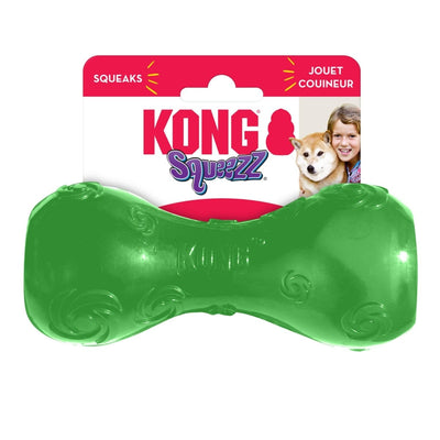 KONG Squeezz Dumbbell Dog Toy Assorted Medium