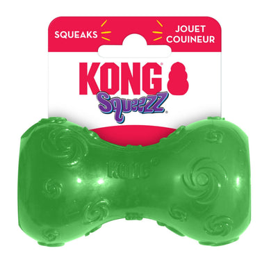 Kong Squeezz Dumbbell Dog Toy Assorted 1ea/Sm Default Title