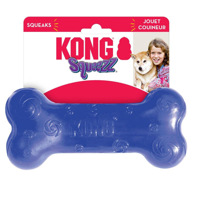 KONG Squeezz Bone Dog Toy Assorted Large